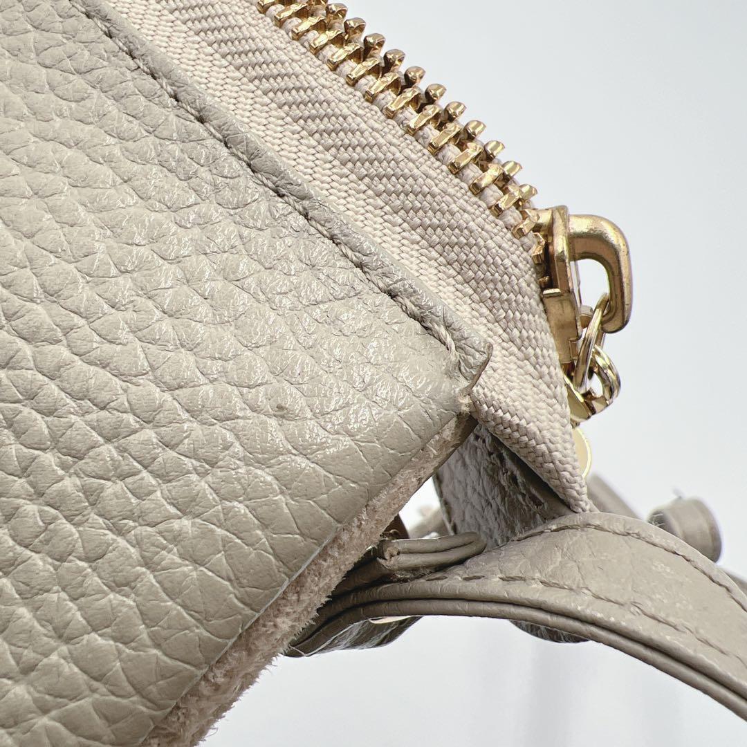 美品✨ATAO オフィスブーブー ショルダー ウォレット グレージュ