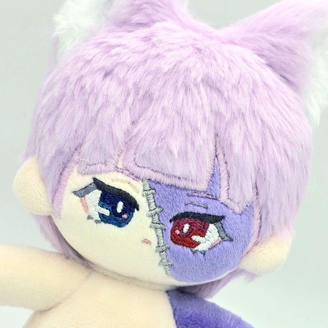 自作 無属性 ぬいぐるみ ゾンビネコくん パープル 15cm - メルカリ