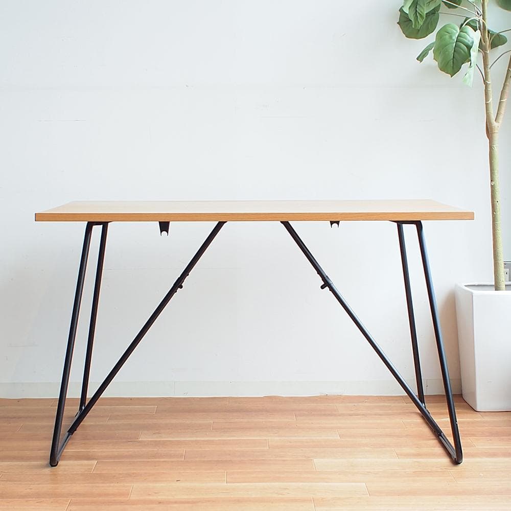 無印良品/MUJI 折りたたみテーブル 幅120cm オーク材 ナチュラル