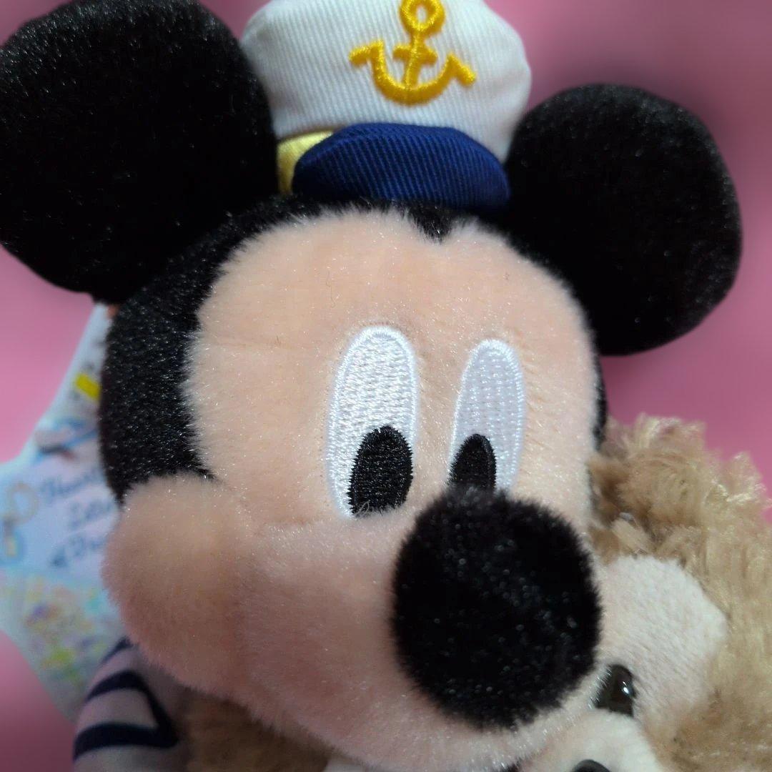 東京ディズニーシー ミッキーマウス ダッフィー ぬいぐるみバッジ