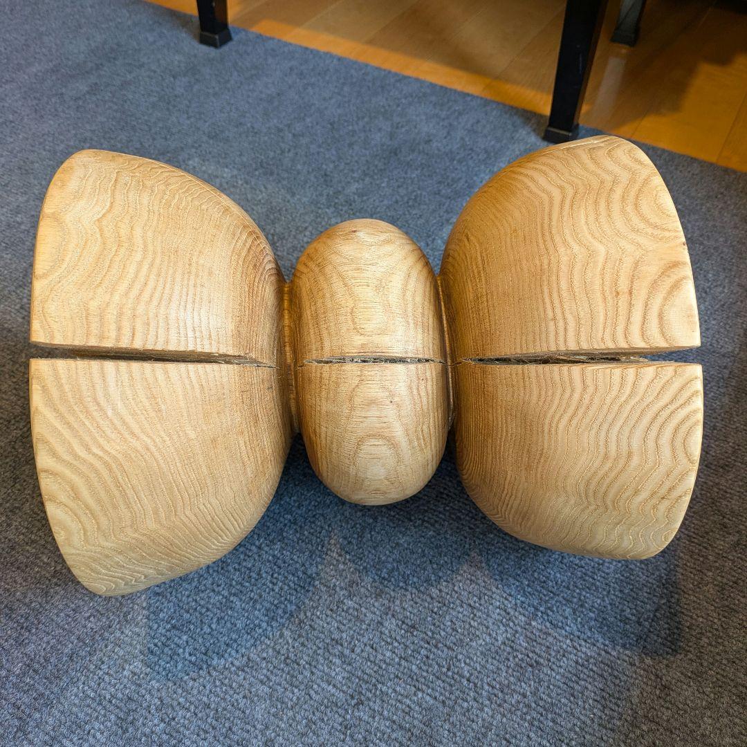 :)　栗　天然木　丸太　椅子　スツール　高さ約30.5㎝