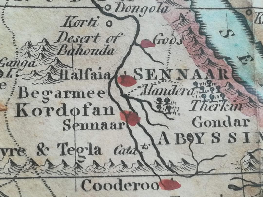 未開封 イギリス アンティーク アフリカの地図