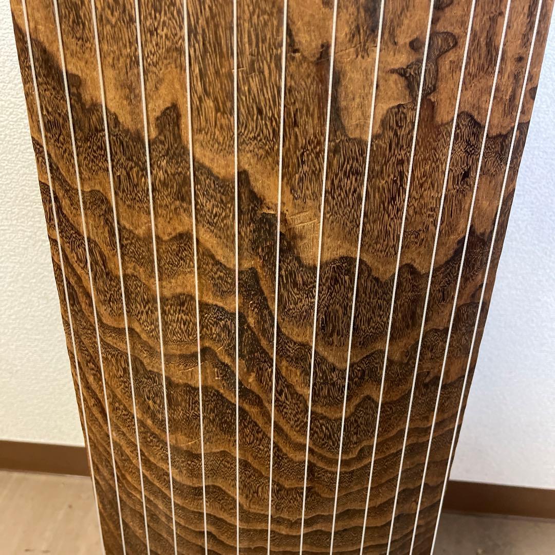 琴お琴箏すだれ彫り和楽器13弦花柄装飾並甲くり甲f721