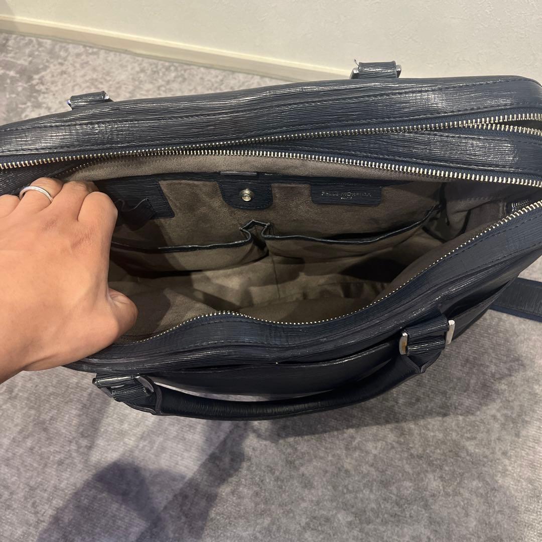 専用ペッレモルビダ　キャピターノ　ブリーフケース　ビジネスバッグ　2室　2way