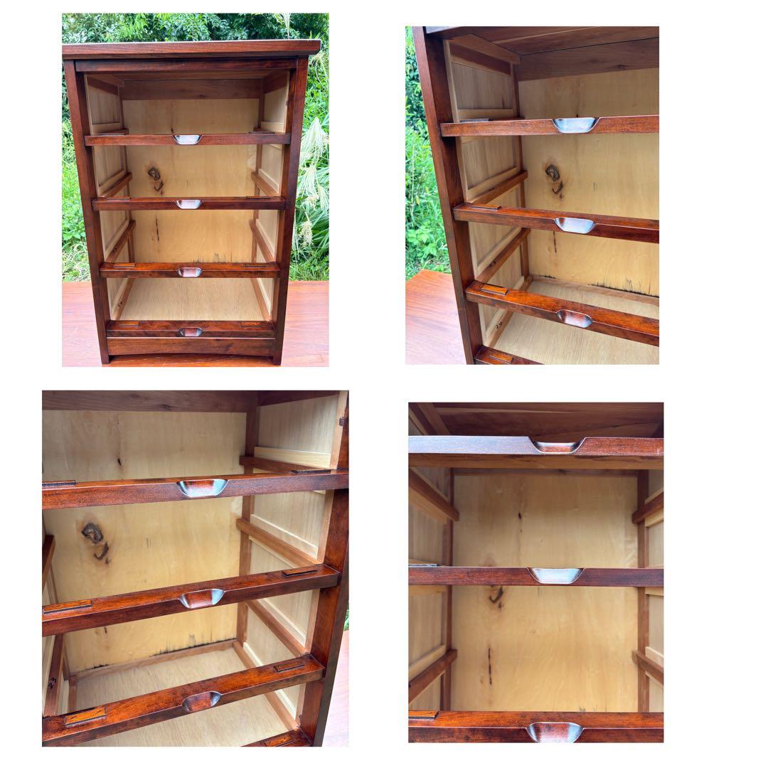 大坂屋家具店軽井沢彫4段チェスト桜彫刻伝統工芸小箪笥