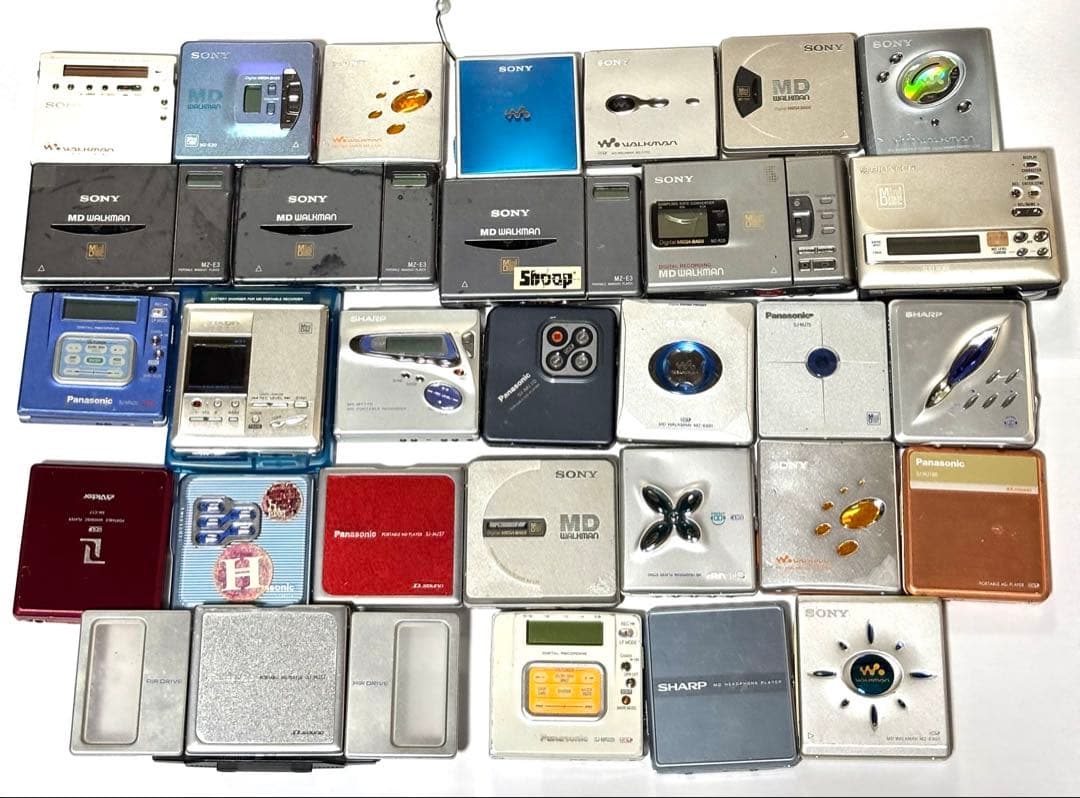 MDプレーヤー ジャンク品 30台 まとめセット