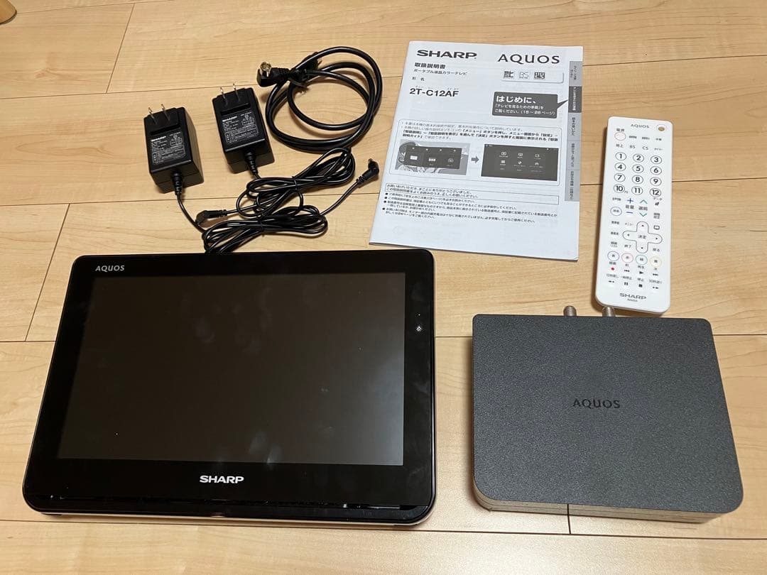 SHARP AQUOS ポータブル液晶テレビ 2T-C12AFブラック】シャープ AQUOS