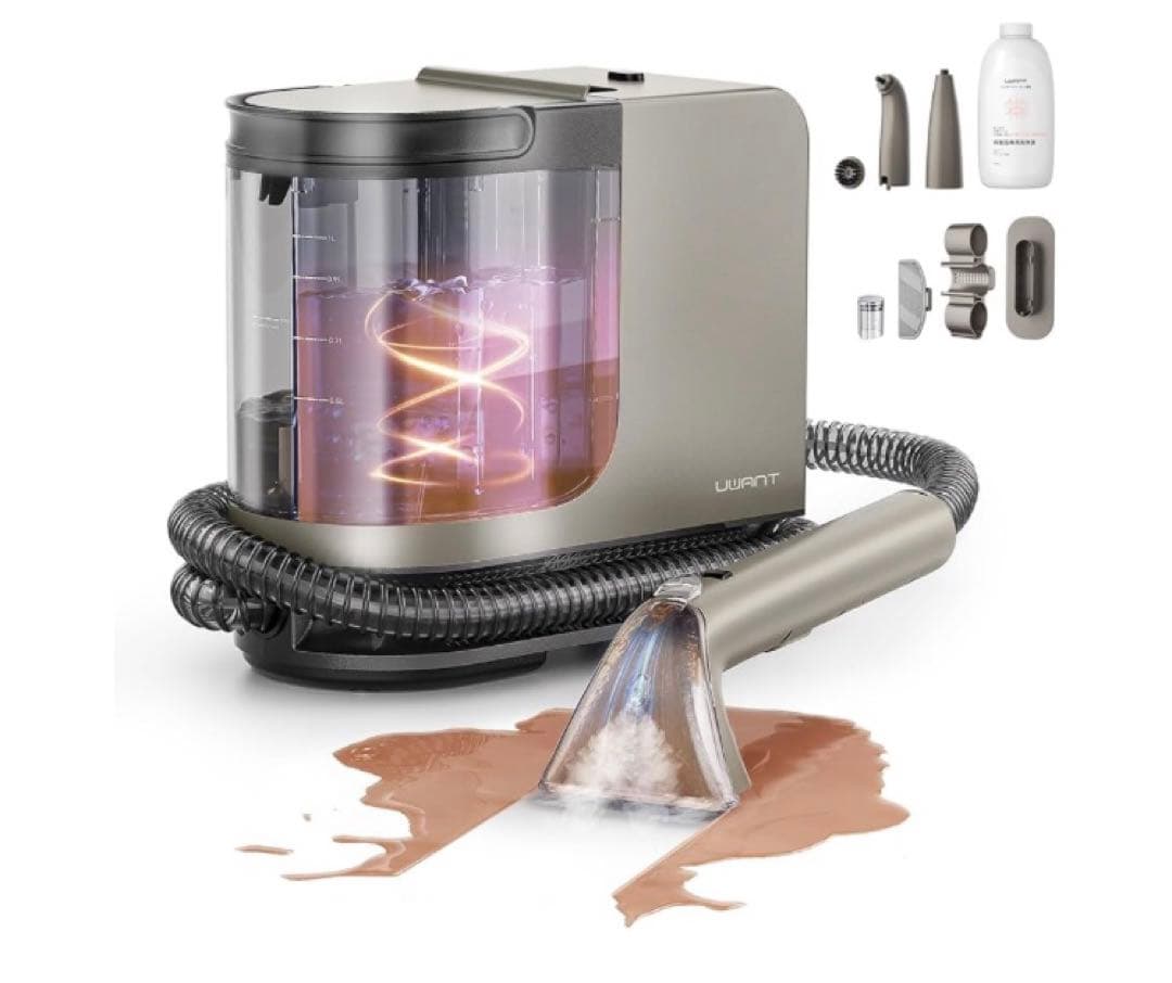 100℃蒸気噴射×18000Pa超強吸引力×60℃加熱お湯】カーペットクリーナー Amazon | 【100℃蒸気噴射×18000Pa超強吸引力×60℃加熱お湯】 uwant