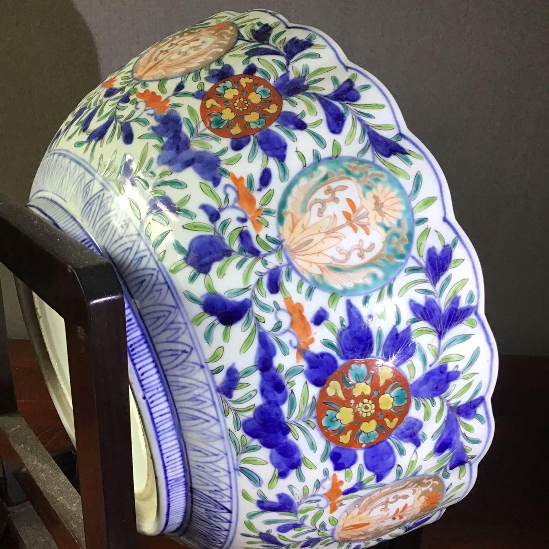 献上 古伊万里花篭手 大鉢 江戸期 - メルカリ