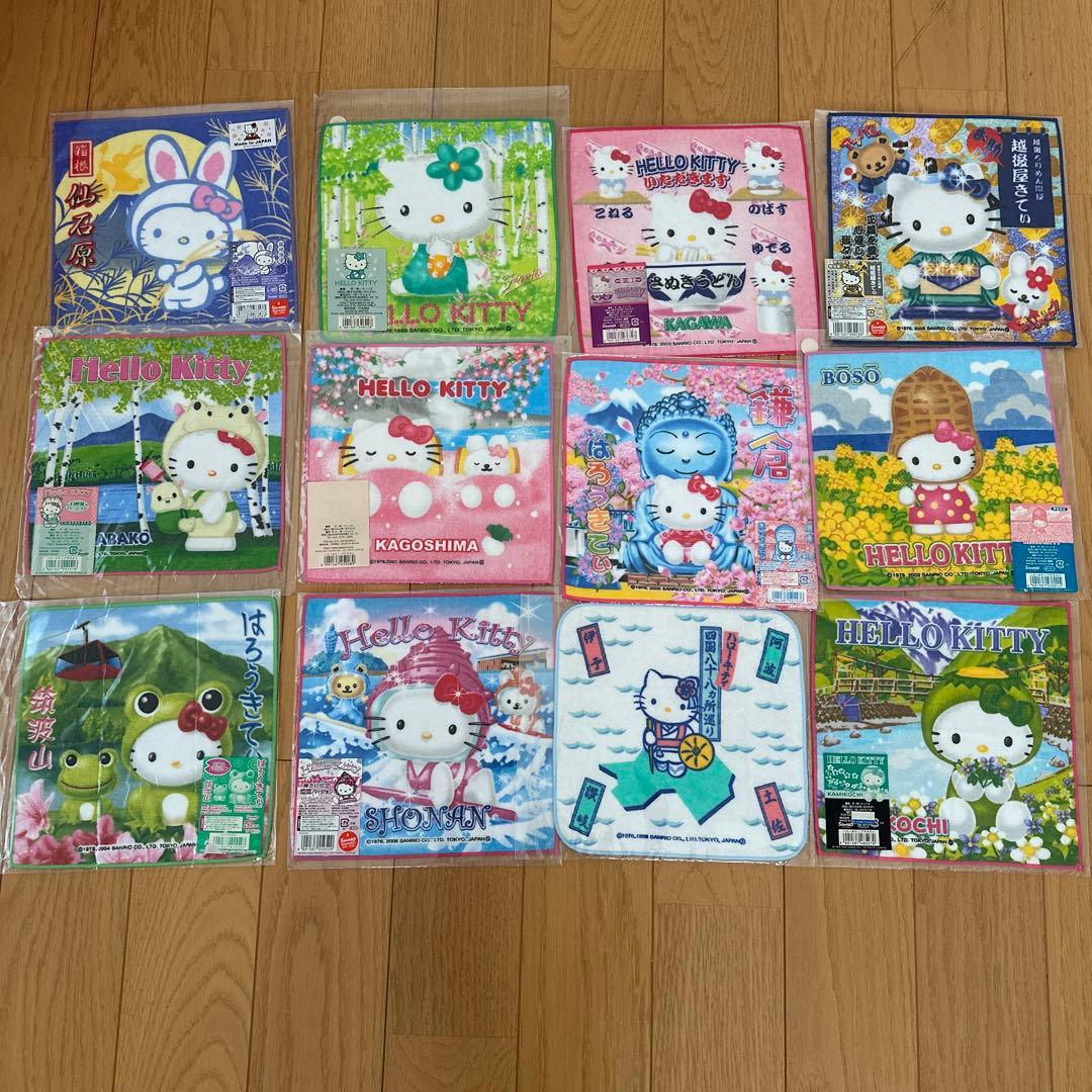 サンリオ ご当地キティ ストラップ タオル バッグ セット 秋葉原 しょこたん