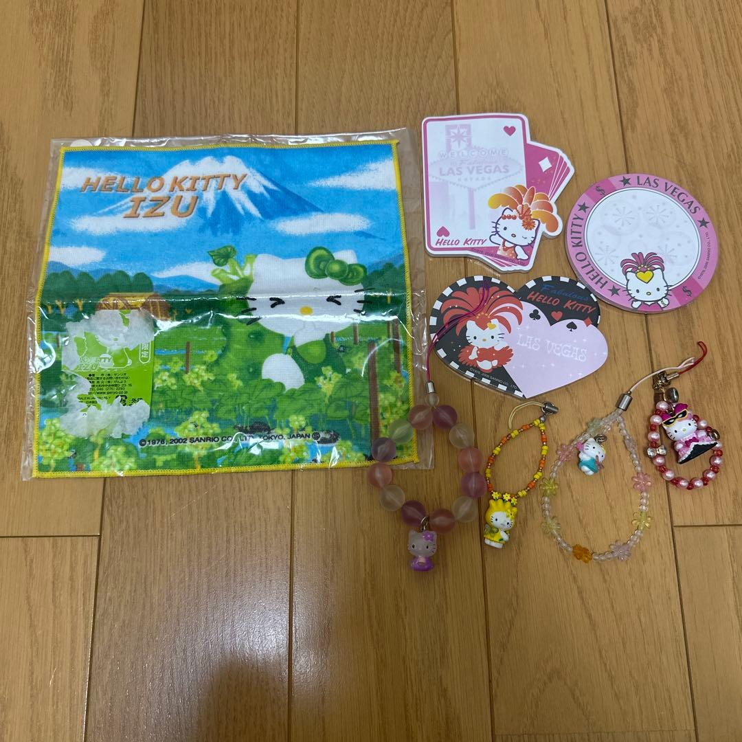サンリオ ご当地キティ ストラップ タオル バッグ セット 秋葉原 しょこたん