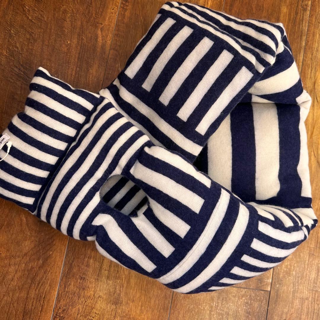 新品 mina perhonenミナペルホネン カシミヤ ダウンマフラー - メルカリ