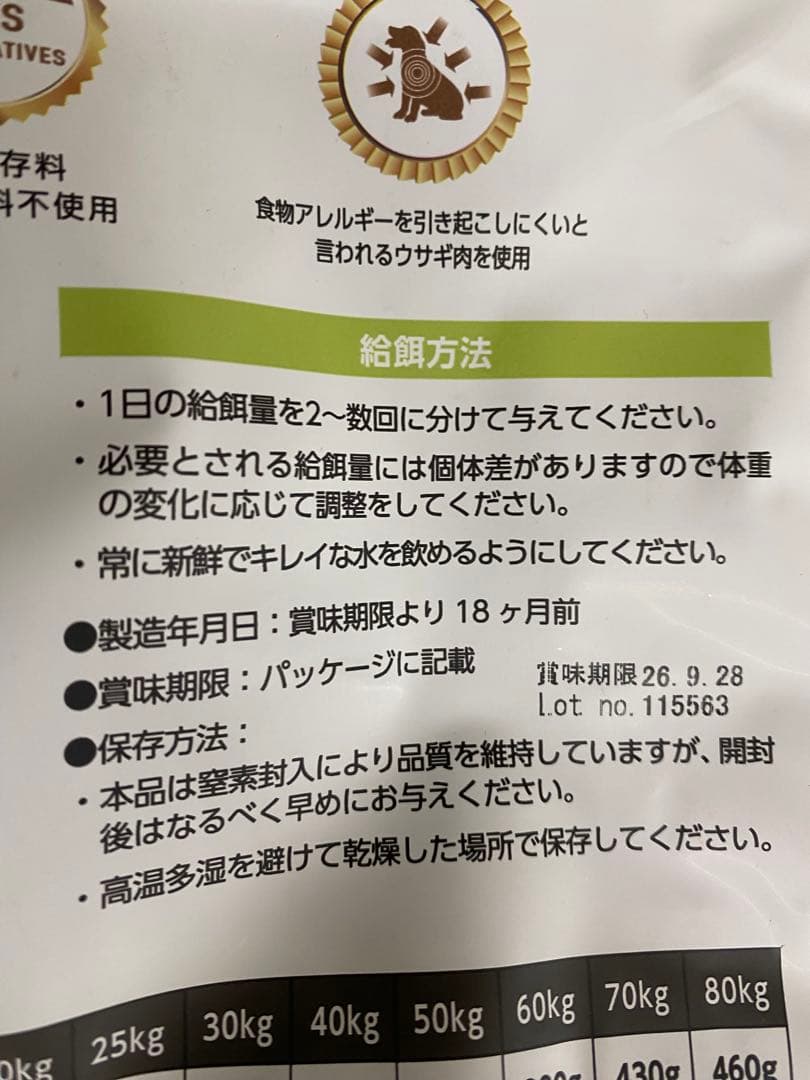 ELMO成犬用フード ウサギ肉・ライス&ポテト ドッグフード
