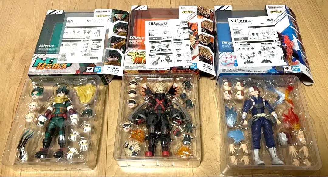S.H.Figuarts 僕のヒーローアカデミア　緑谷出久　爆豪勝己　轟焦凍