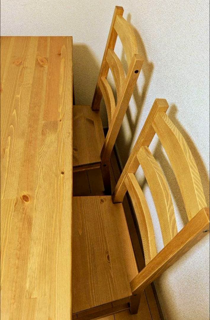 【引取り限定】IKEA ヨックモック　テーブル&チェア　セット