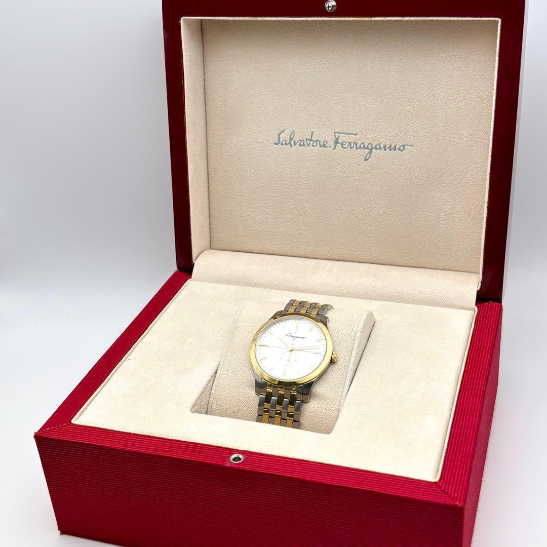 超美品✨Salvatore Ferragamo フェラガモ 腕時計 コンビ 箱