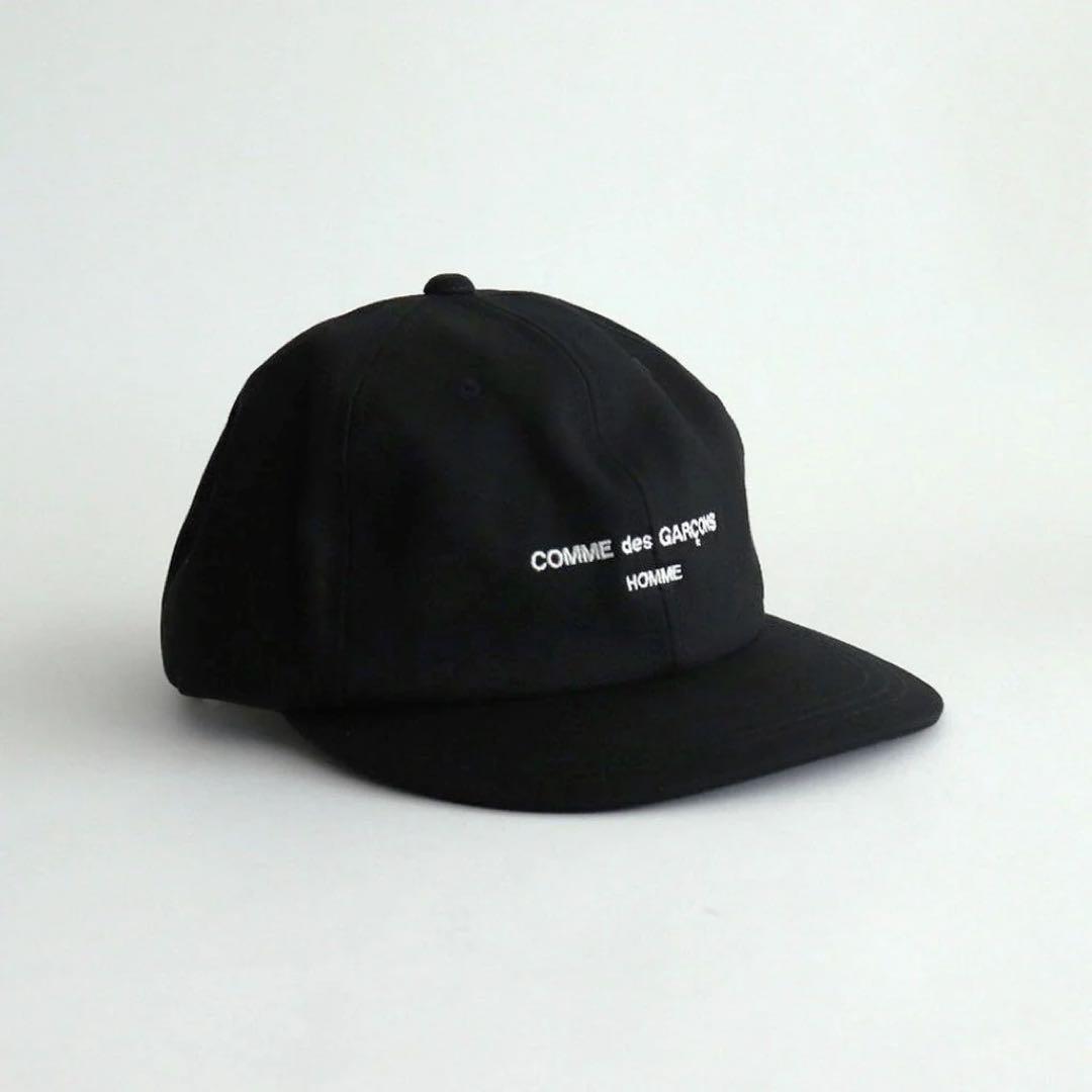 COMME des GARCONS HOMME LOGO CAP ブラック COMME des GARCONS HOMME LOGO CAP – NCNR ONLINE STORE