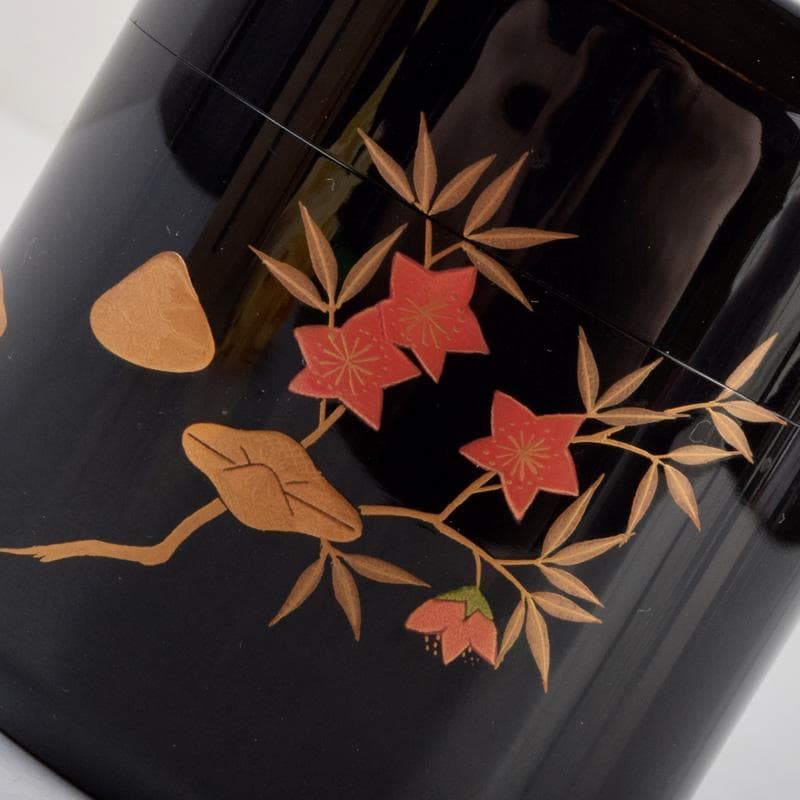 茶道具 加賀蒔絵師 竹内幸斎作 立雛蒔絵 雪吹 棗 共箱 M R9304 - メルカリ