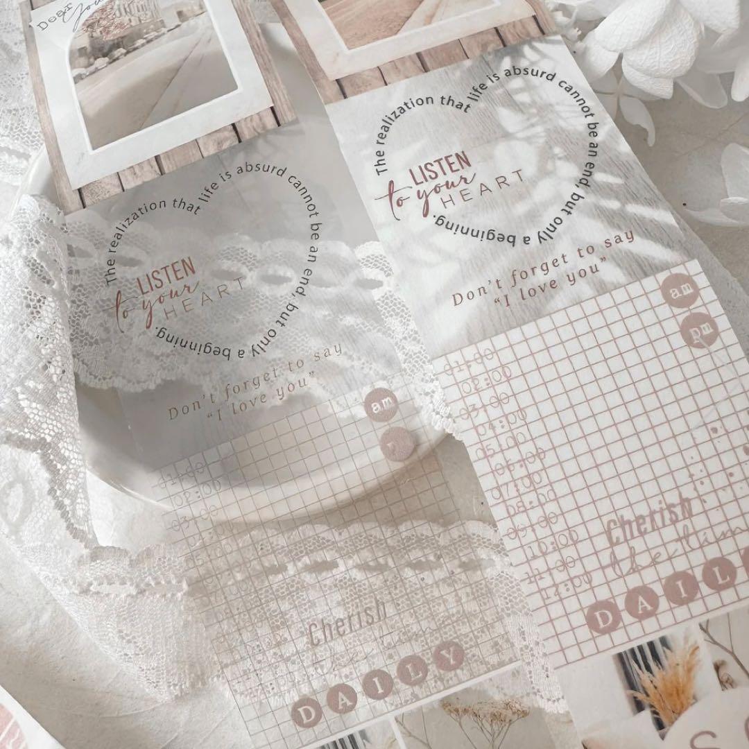 Journal pages 海外マスキングテープ マステ 【1869】