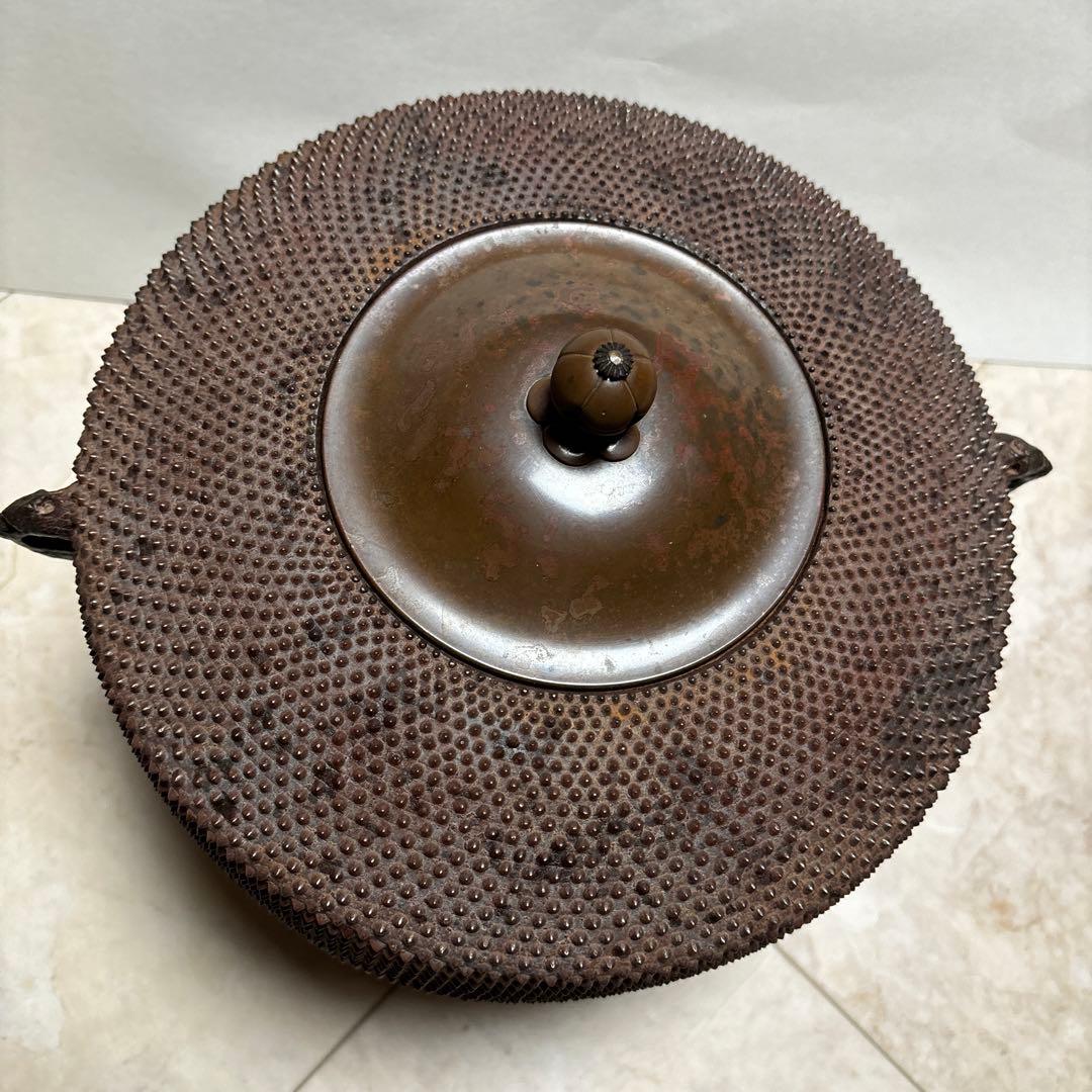 茶道具 風炉釜 釣釜 東陽坊 山形 佐藤清光 中古 美品 送料込み
