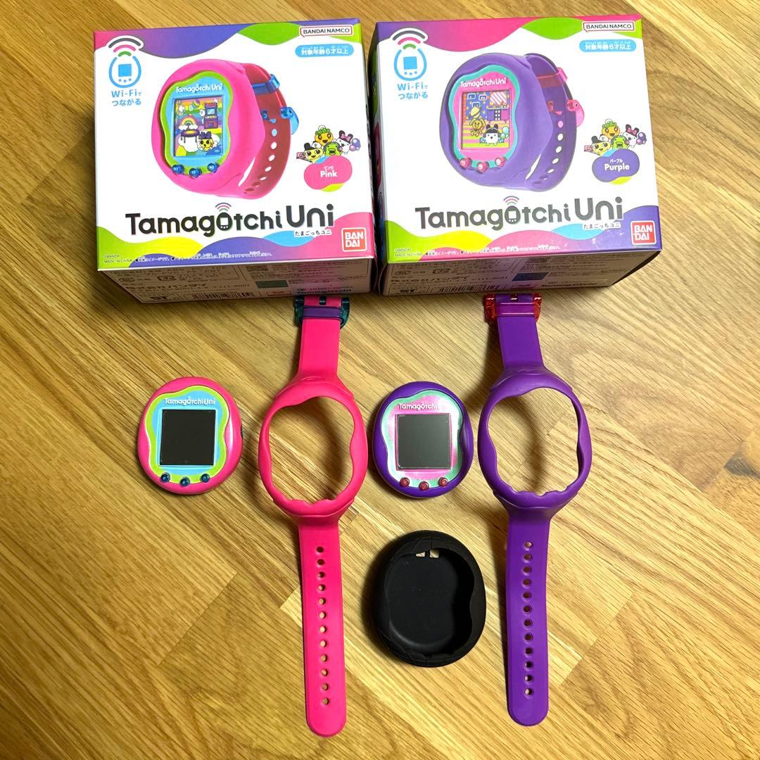 たまごっちユニ ピンク パープル tamagotchi uni セット Tamagotchi
