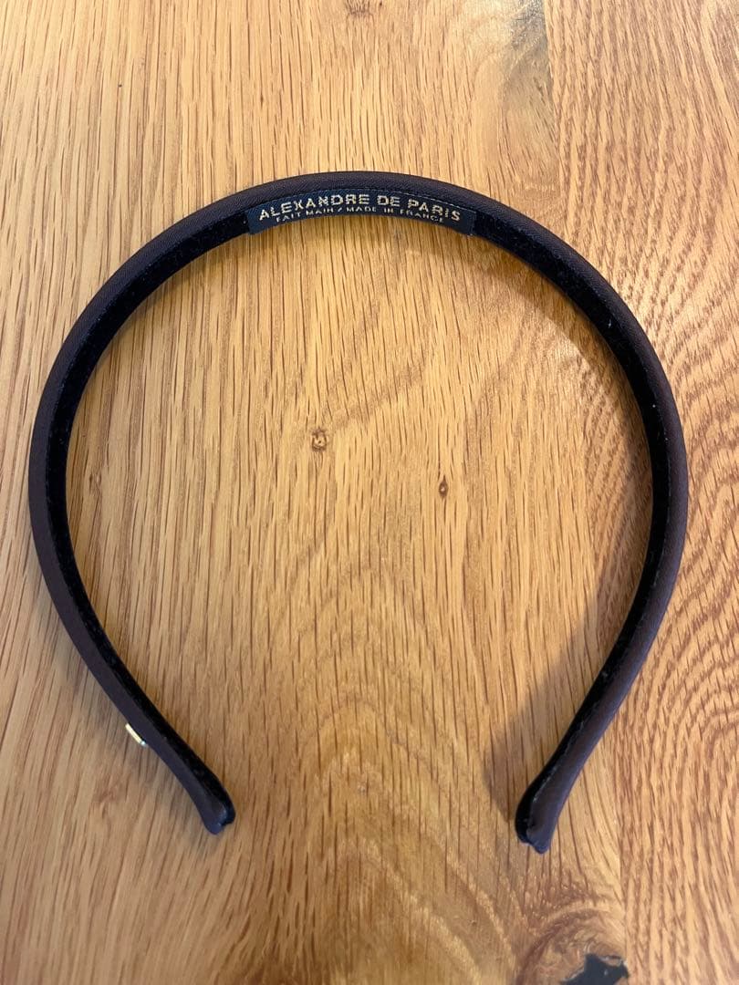 【新品未使用】ALEXANDRE DE PARIS ブラウンカチューシャ