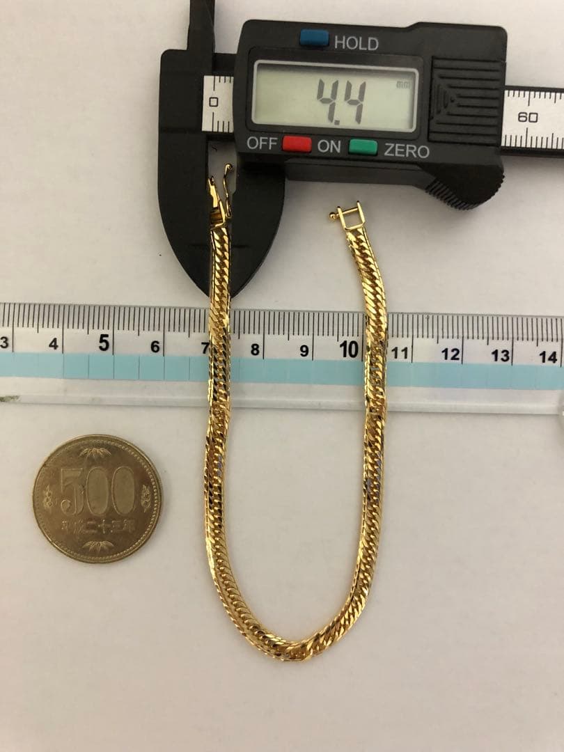 K18喜平ブレスレット　16面トリプルカット　　mカット