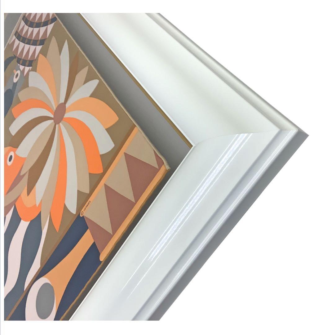 よ*ん様 エルメスカレ 45 浮かし額装 - メルカリ