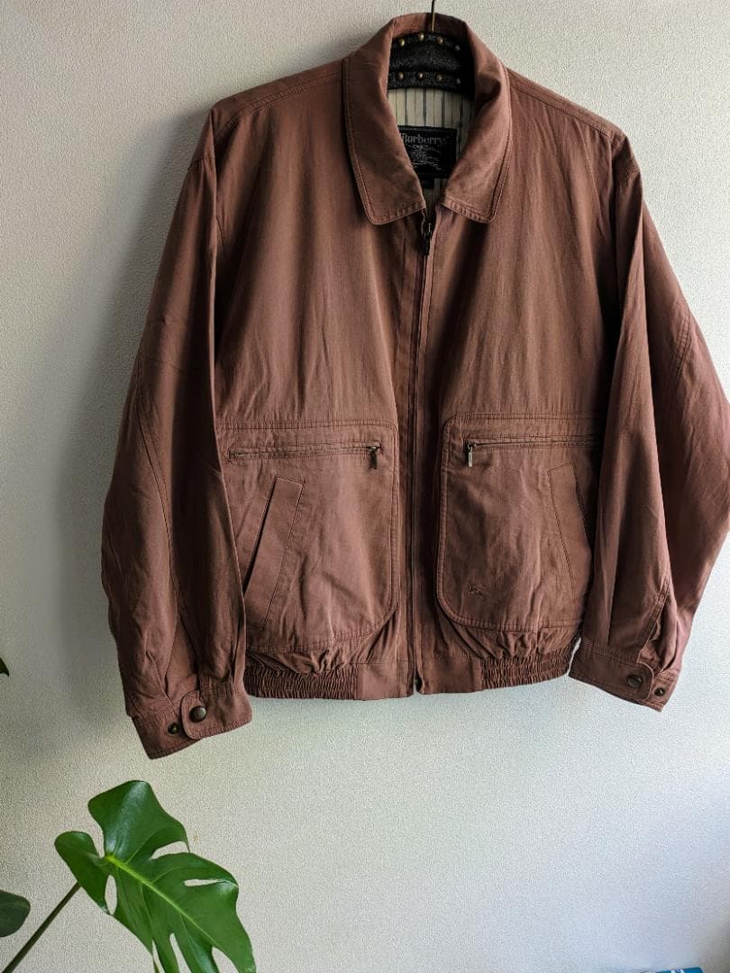 80s BURBERRY スイングトップ ブルゾン ジャケット L