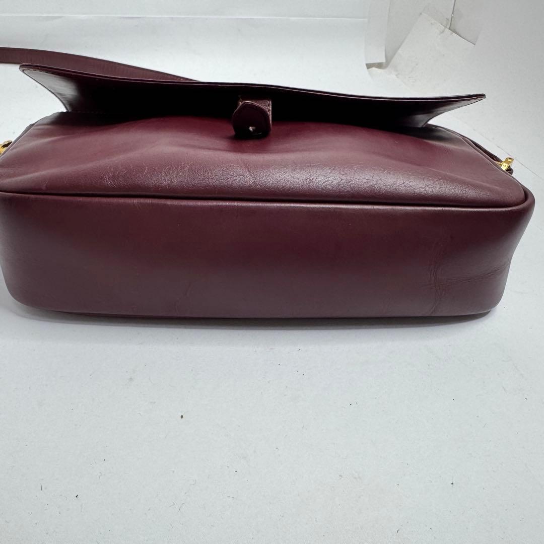【良品】カルティエ マストライン ショルダーバッグ レザー ゴールド金具