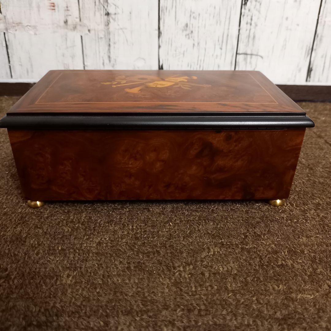 【美品】reuge リュージュオルゴール36弁 小物入れ付き