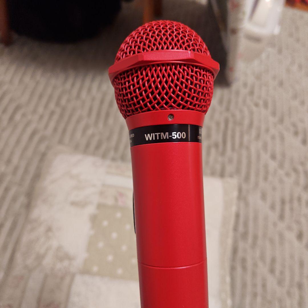 カラオケ DAM WITM-500 ワイヤレスマイク赤
