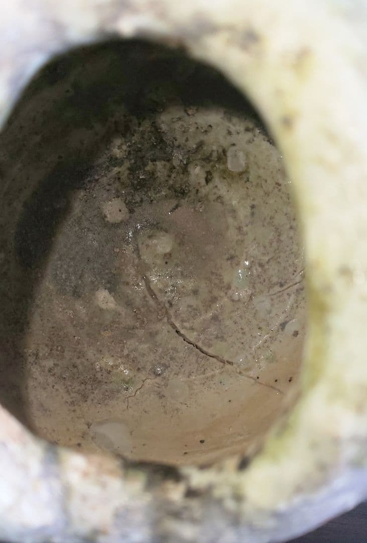 古伊賀 伊賀焼 灰被 自然釉 水滴 掛花入 花器 小壷 一輪挿し