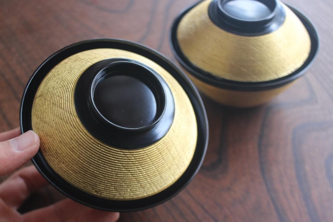 時代逸品！極上金塗糸目の美しいお椀2点（検輪島塗京塗雑煮椀 - メルカリ
