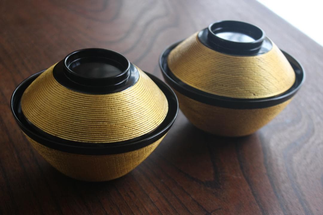 時代逸品！極上金塗糸目の美しいお椀2点（検輪島塗京塗雑煮椀 - メルカリ