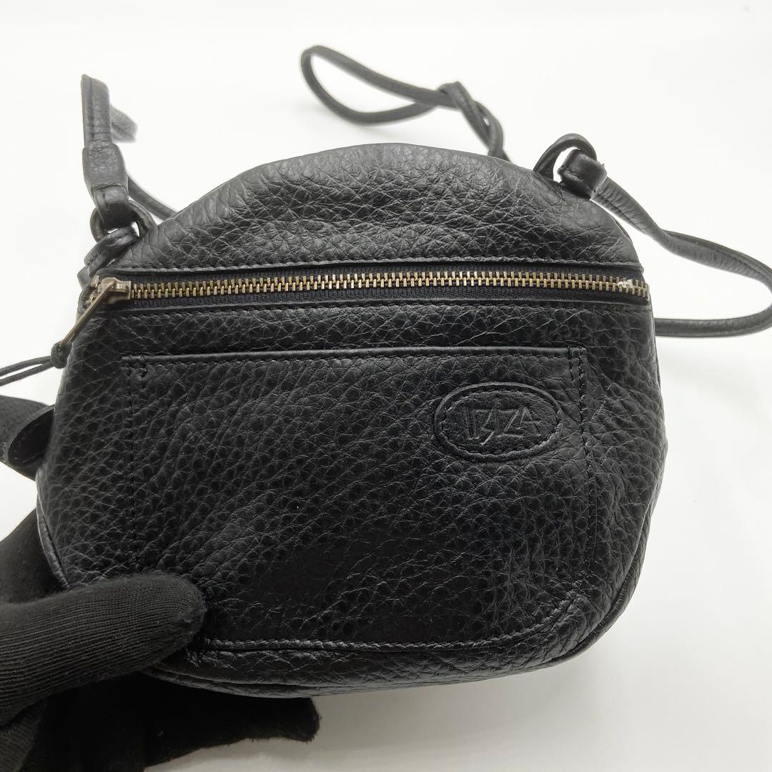 うぐいす餅様IBIZA イビサ　オーストリッチ　ショルダーバッグ　ゾウ　ブラック