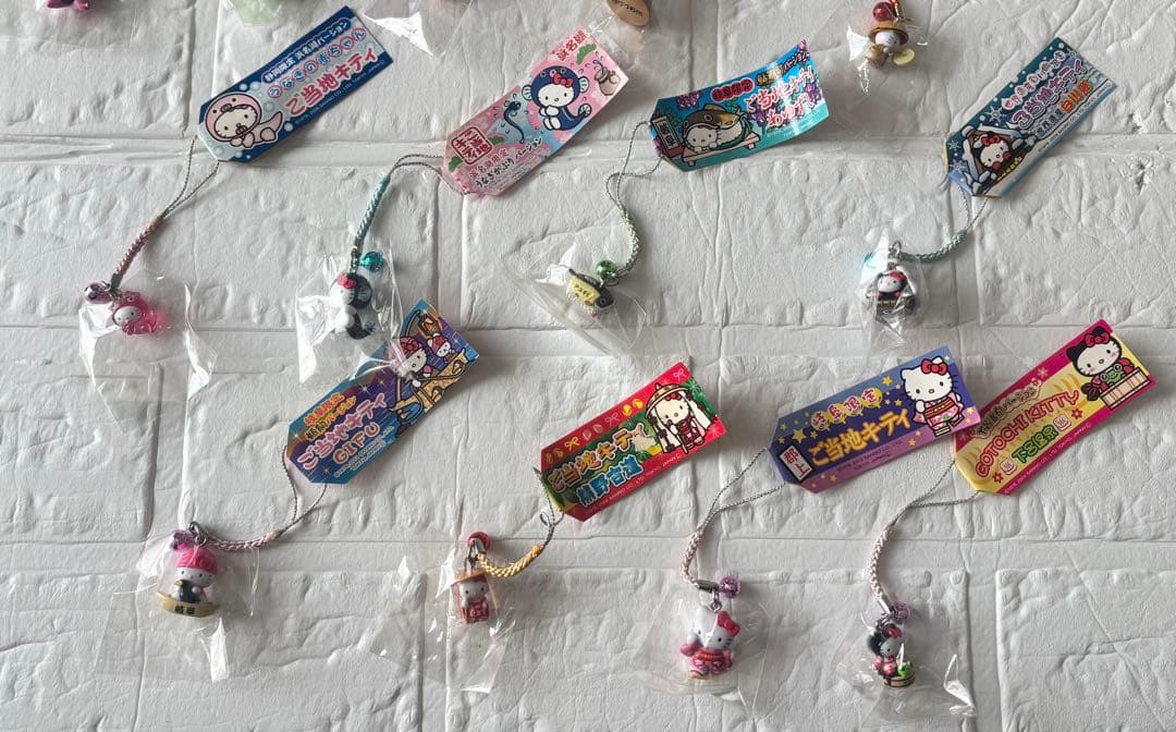 ハローキティ ご当地キティストラップ18個セット（バラ売り不可）中部地方限定