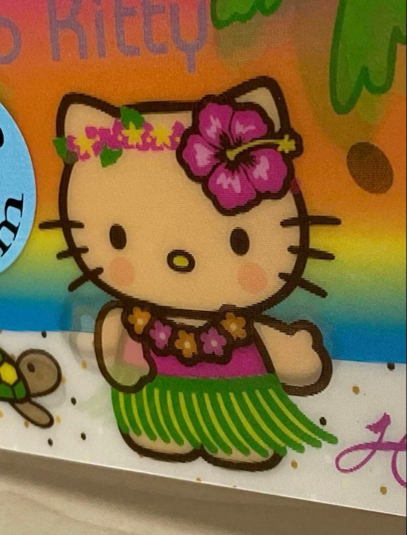 キティ カオハナハイビスカス水着 日焼け ガングロキティ ハワイグアム