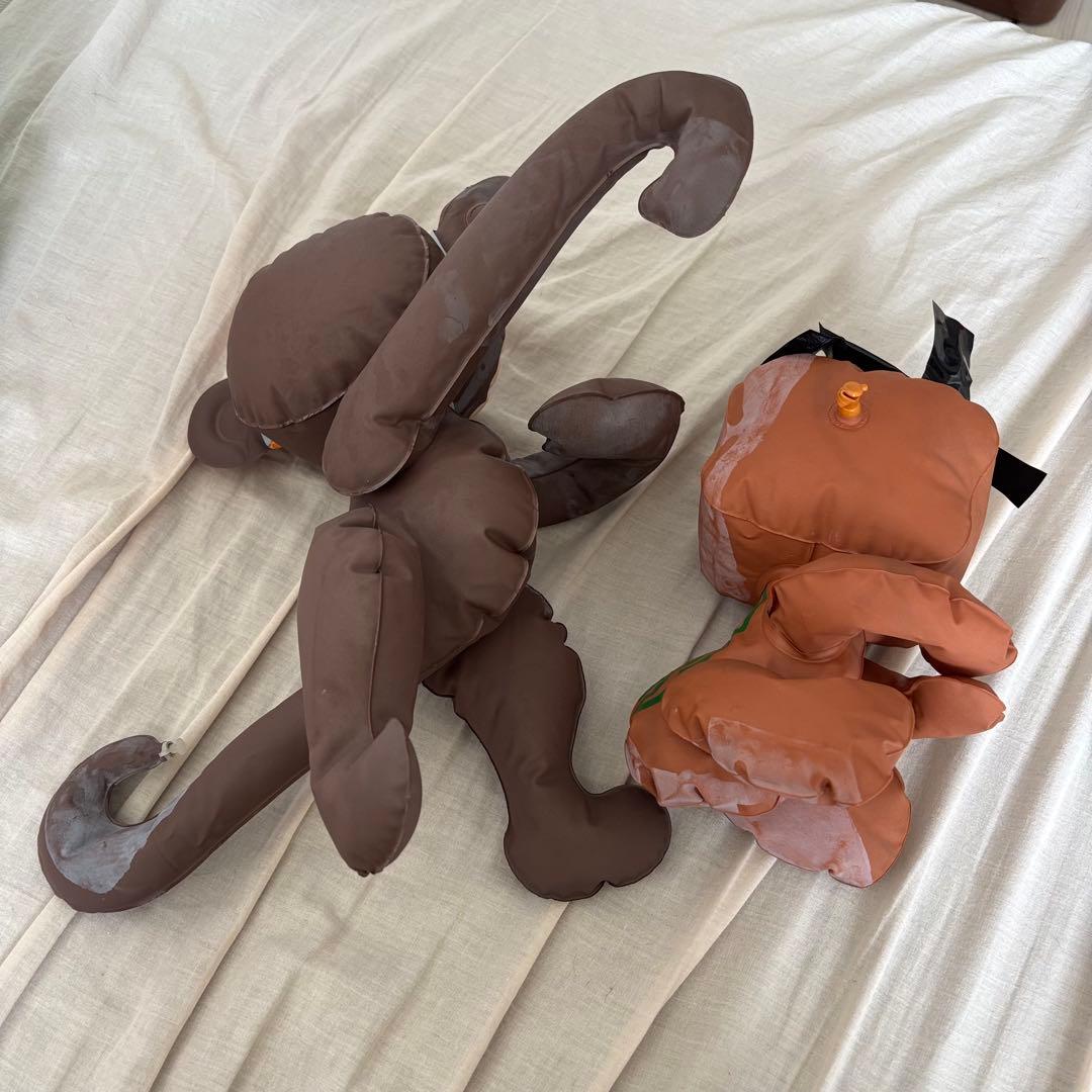 昭和レトロ　ビニール人形、うきわセット