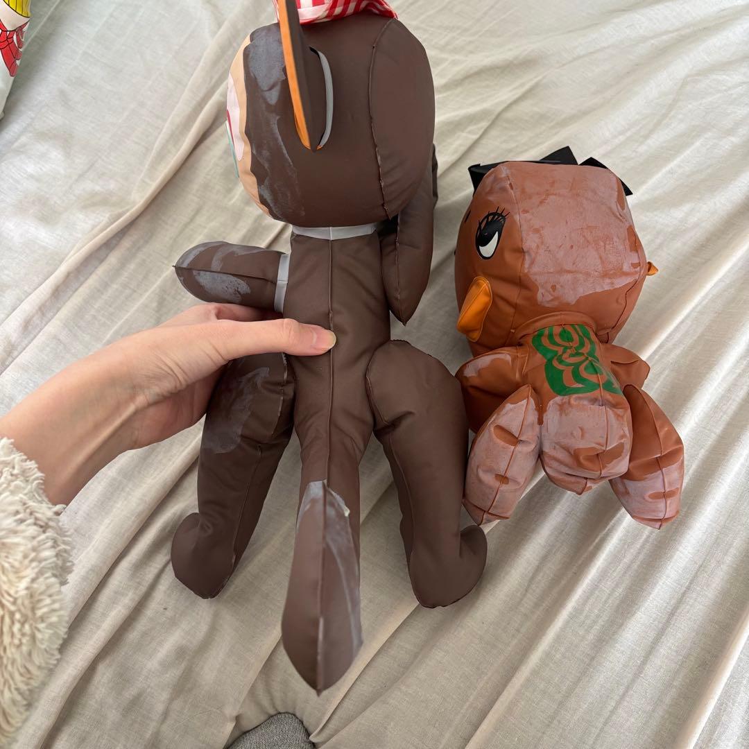 昭和レトロ　ビニール人形、うきわセット