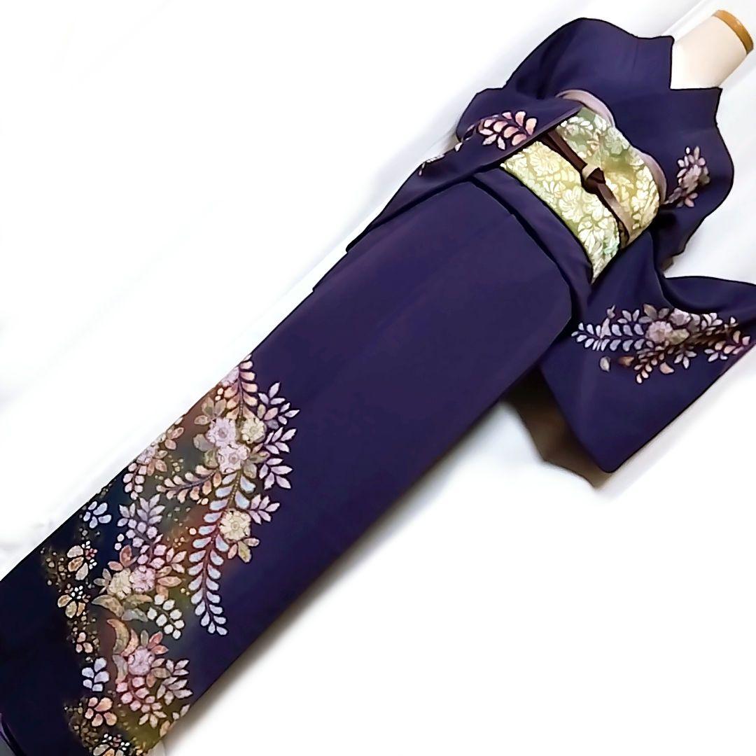 翠山工房 落款 セット 辻ケ花 辻ヶ花 袋帯 辻が花 訪問着 青