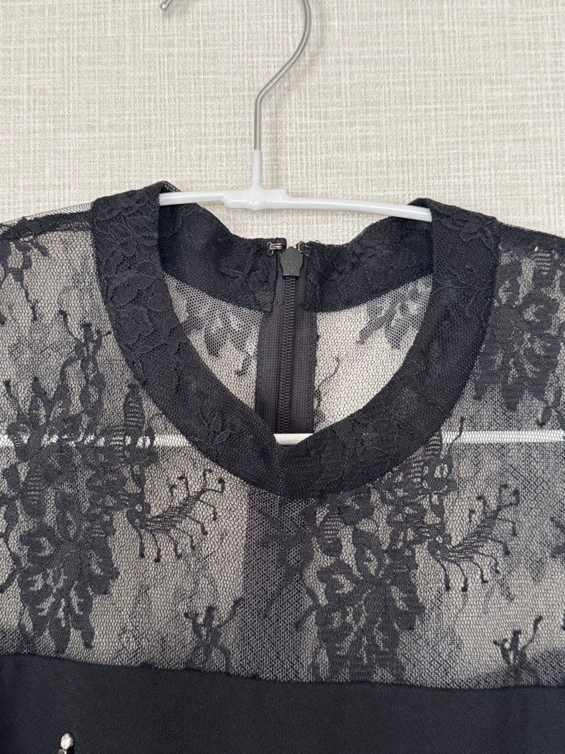 美品☆diagram ダイアグラム　刺繍ワイドサロペット　結婚式　M ドレス