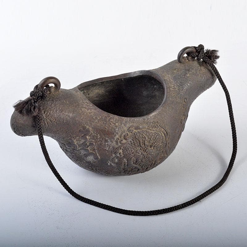 古銅宣徳銅　漢詩神獣刻　掛花生　掛香炉　G　R4338 4_000000003875.jpg?1721711722