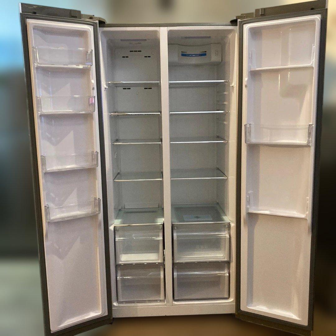 2019年製AQUA ノンフロン冷凍冷蔵庫AQR-SBS45H (S)