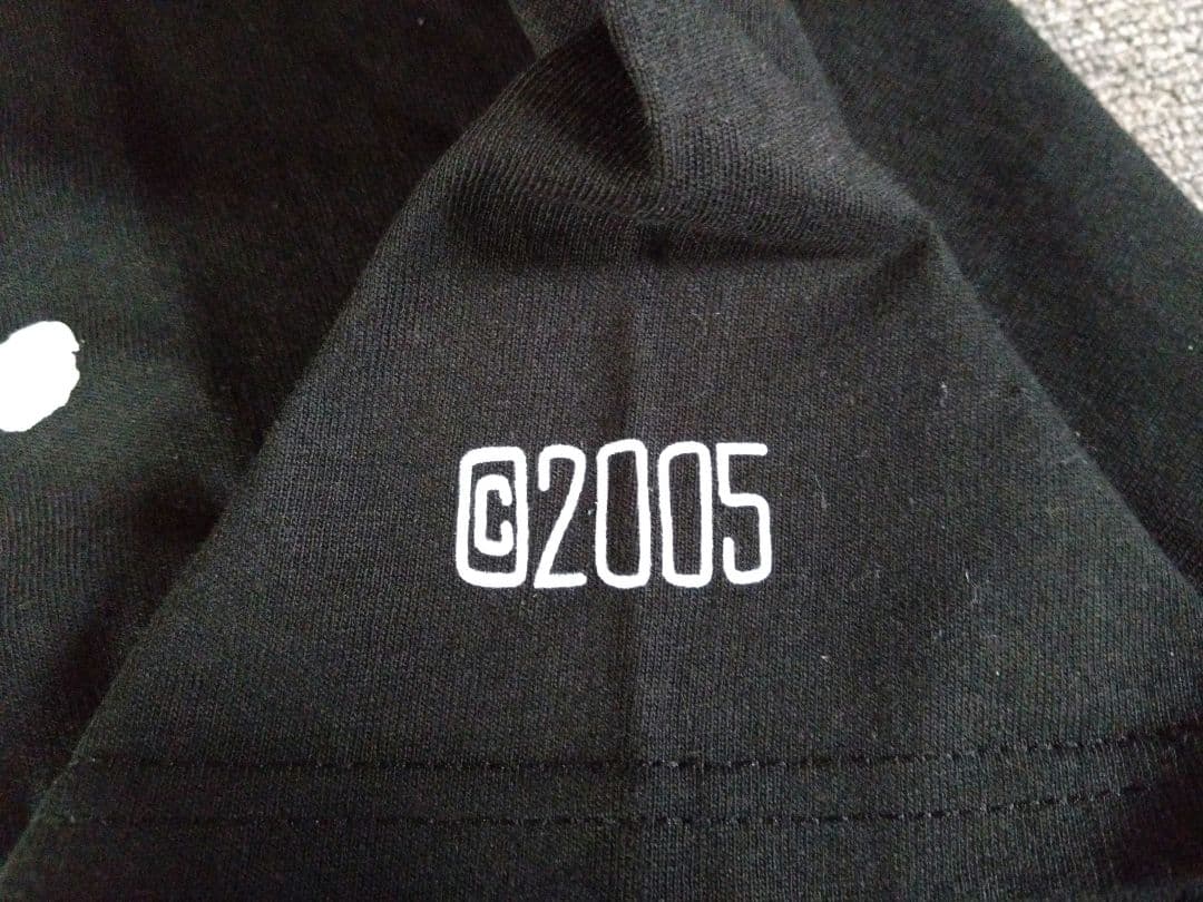 未使用☆STUSSY Tシャツ XL 25周年 黒白 ストックロゴ