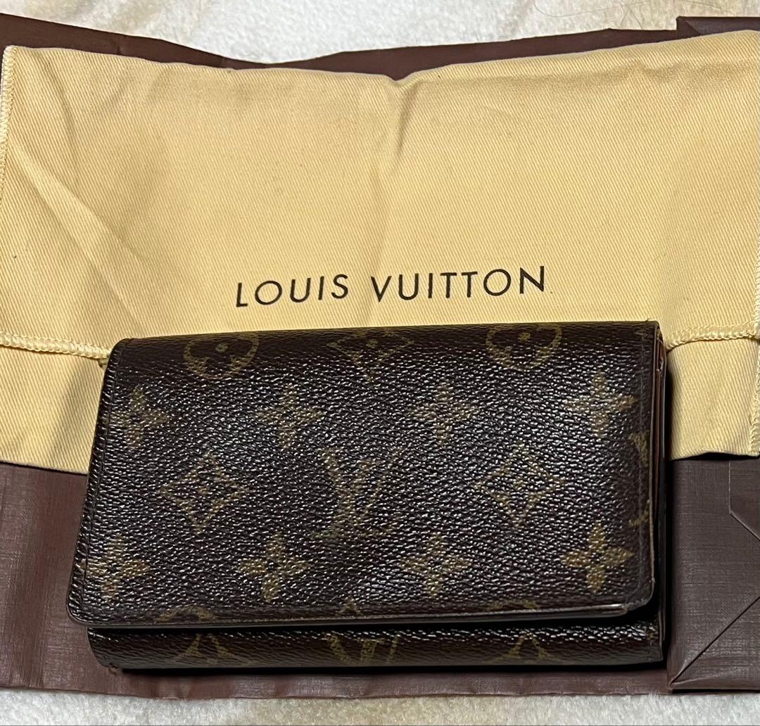 週末限定sale】ルイヴィトンポルトモネトレゾ−ル二つ折財布 美品