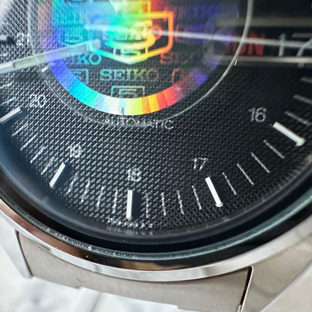 超美品 SEIKO 5 セイコーファイブ ブラック 7S26-3040