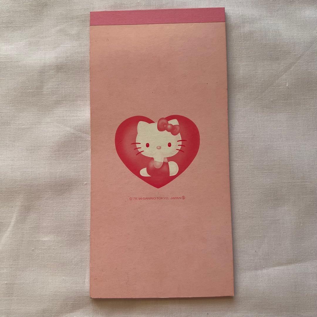 在庫限り】キティちゃん一筆せんメモ帳平成レトロ