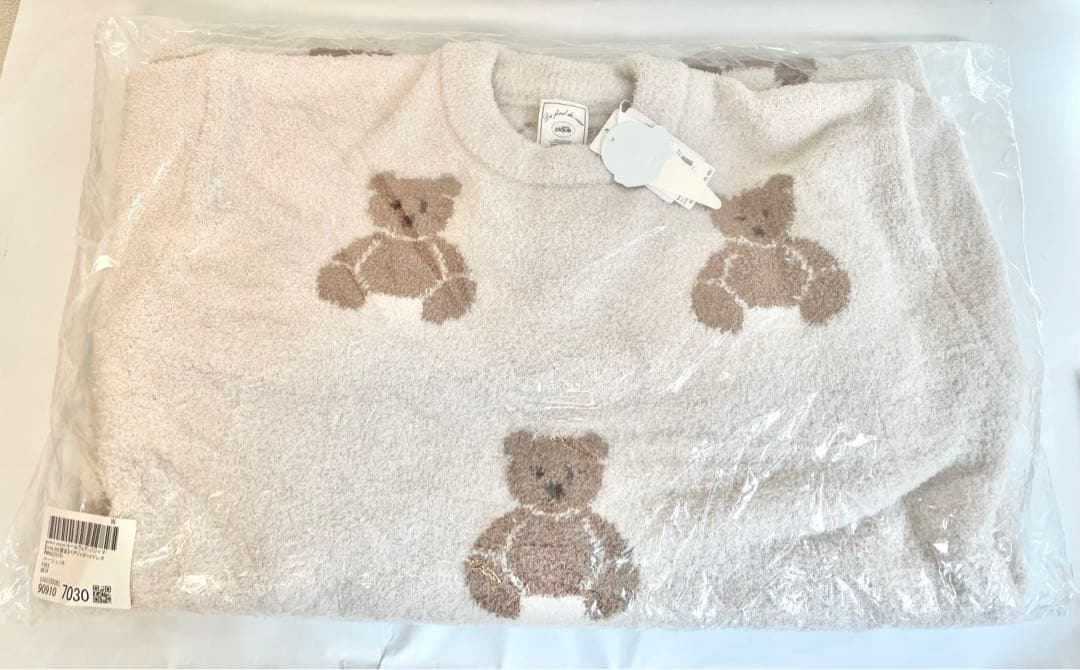 新品　ジェラートピケ　ベアジャガードドレス　ワンピース　ホリデー　ジェラピケ