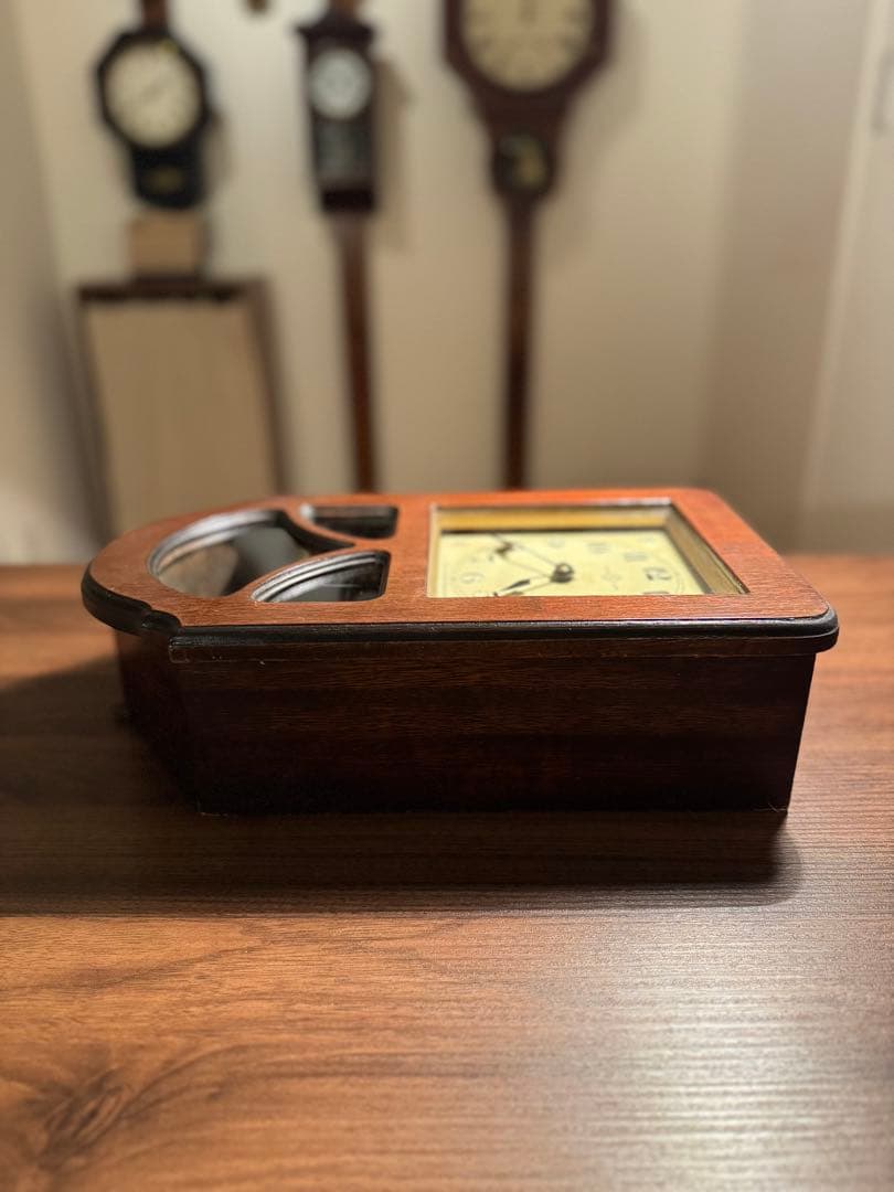 柱時計　完動品　美品　精工舎　スリゲル29號　昭和レトロ　ゼンマイ　ユンハンス